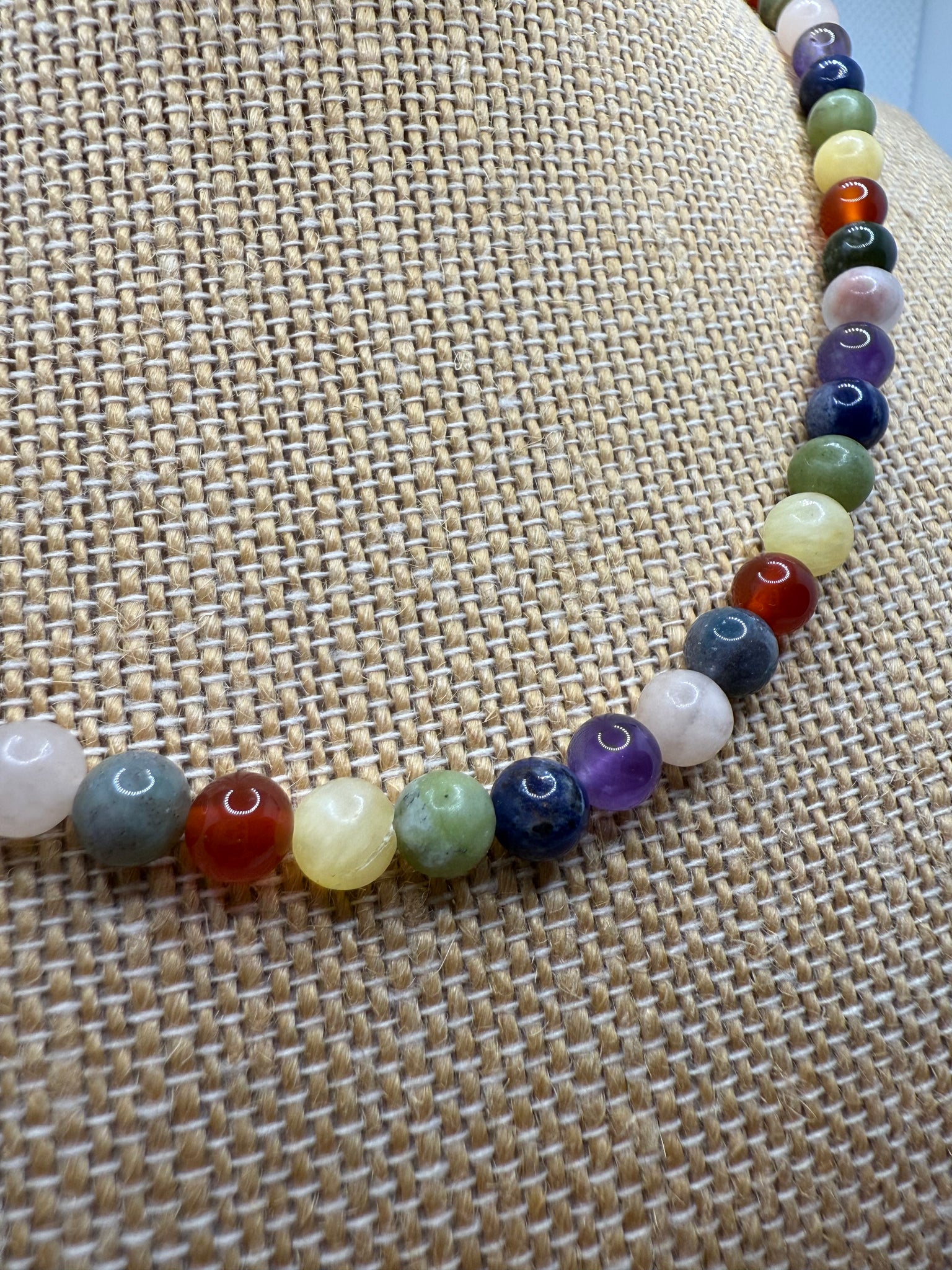 Chakra Agate necklace - 42cm