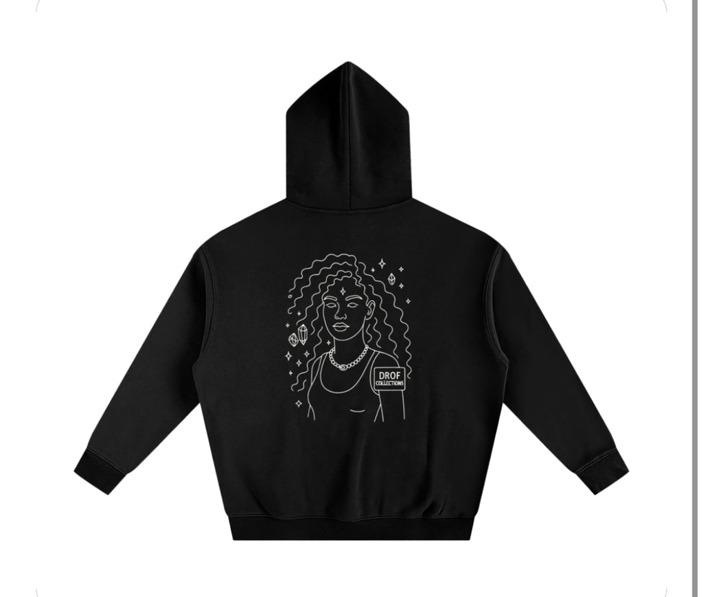 Oversize Drof Collections Fleeced Hoodie