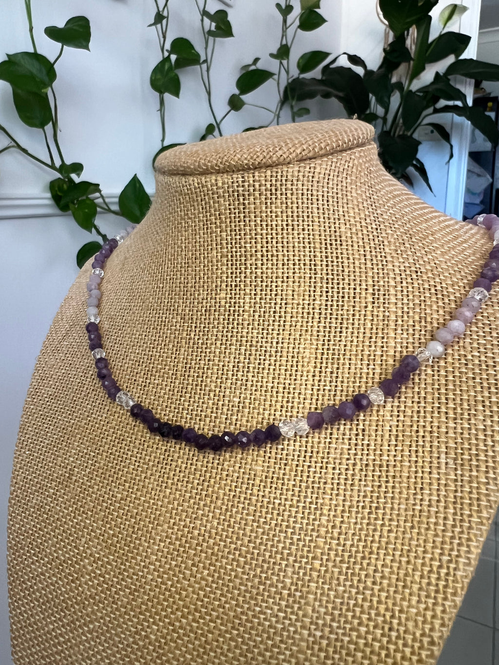 Amethyst Bead Necklace