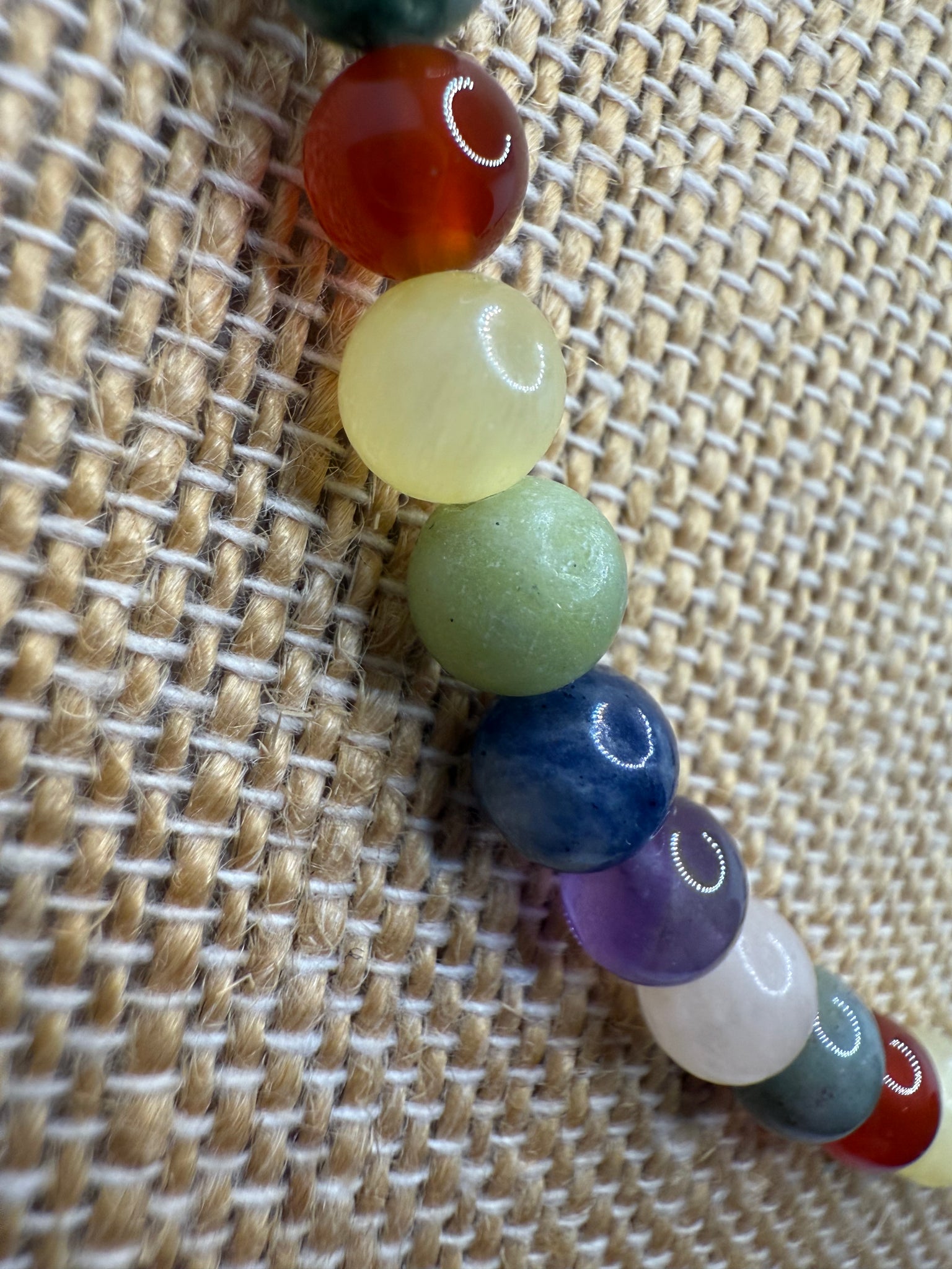 Chakra Agate necklace - 42cm
