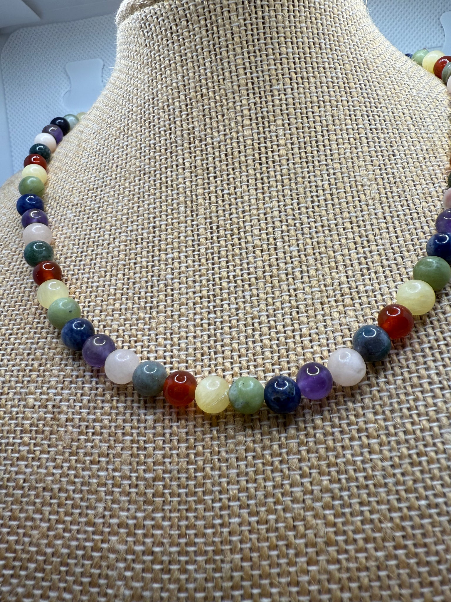 Chakra Agate necklace - 42cm