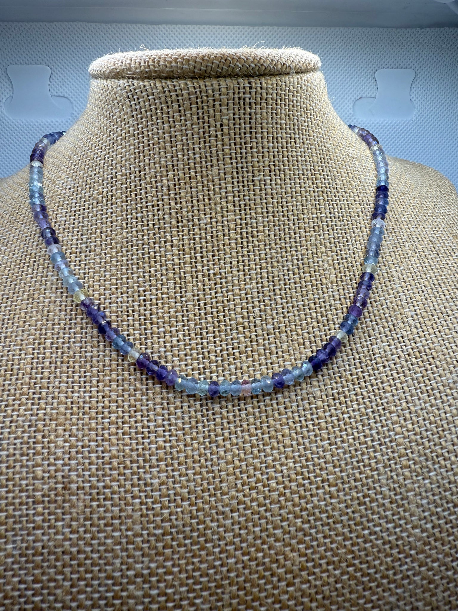￼Fluorite Beaded Necklace – Clarity & Balance
