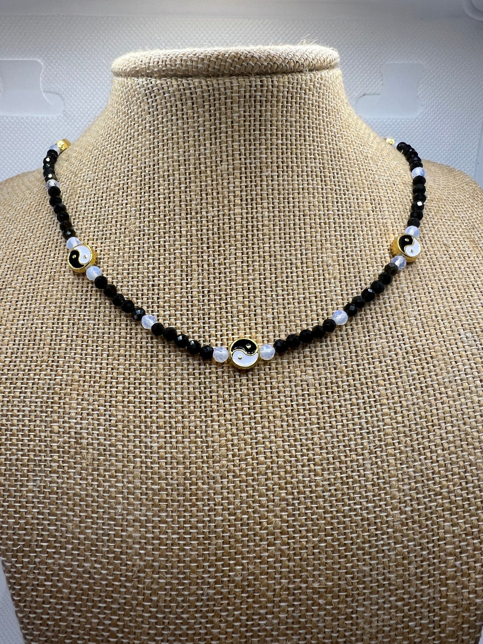 Ying Yang Obsidian & Opalite Necklace