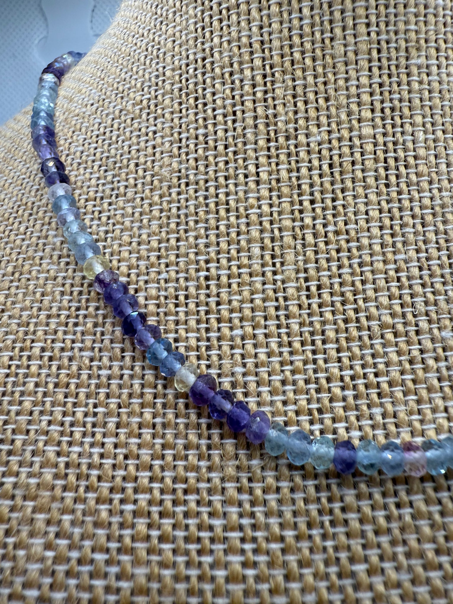 ￼Fluorite Beaded Necklace – Clarity & Balance
