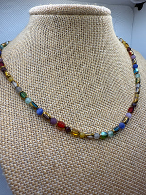 Chakra Gemstone & Glass Necklace – 40cm
