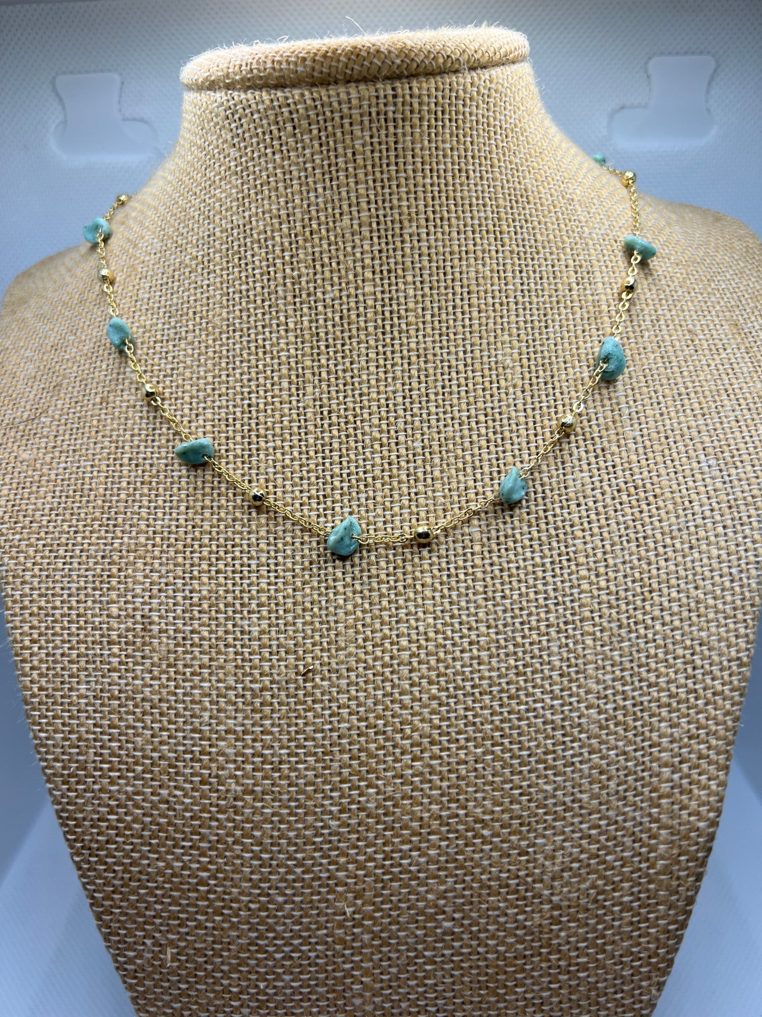 Dainty Amazonite Necklace – 43cm