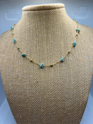 Dainty Amazonite Necklace – 43cm