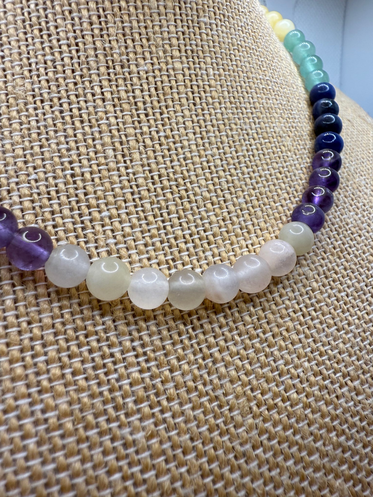 Chakra Agate necklace - 37.5cm