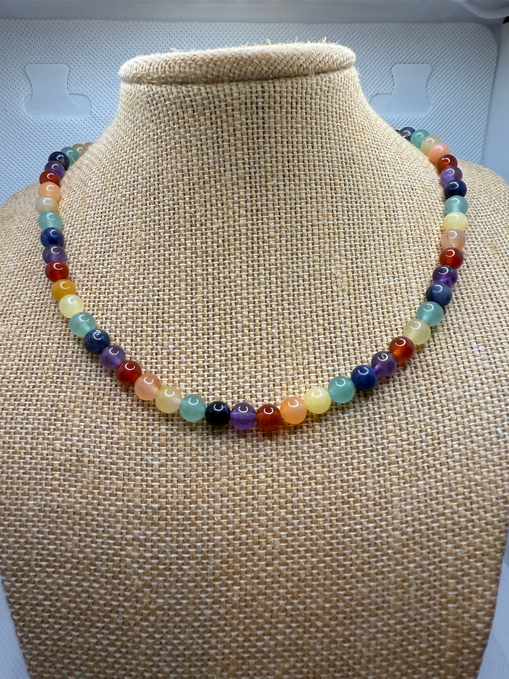 Chakra Agate necklace