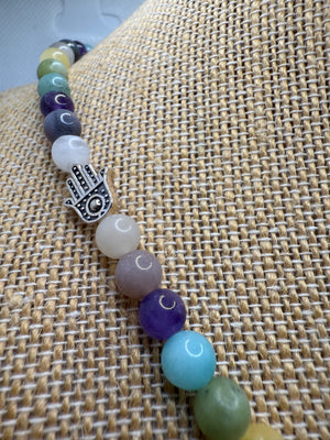 Pastel Agate necklace - 46cm