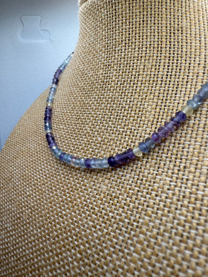 ￼Fluorite Beaded Necklace – Clarity & Balance