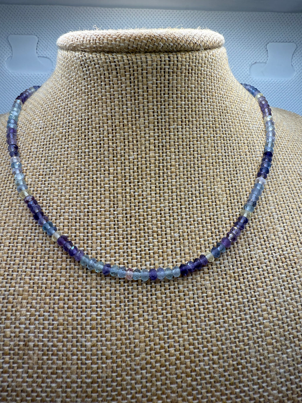 ￼Fluorite Beaded Necklace – Clarity & Balance