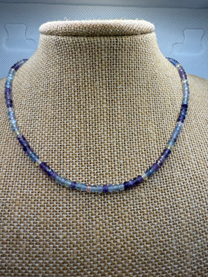 ￼Fluorite Beaded Necklace – Clarity & Balance