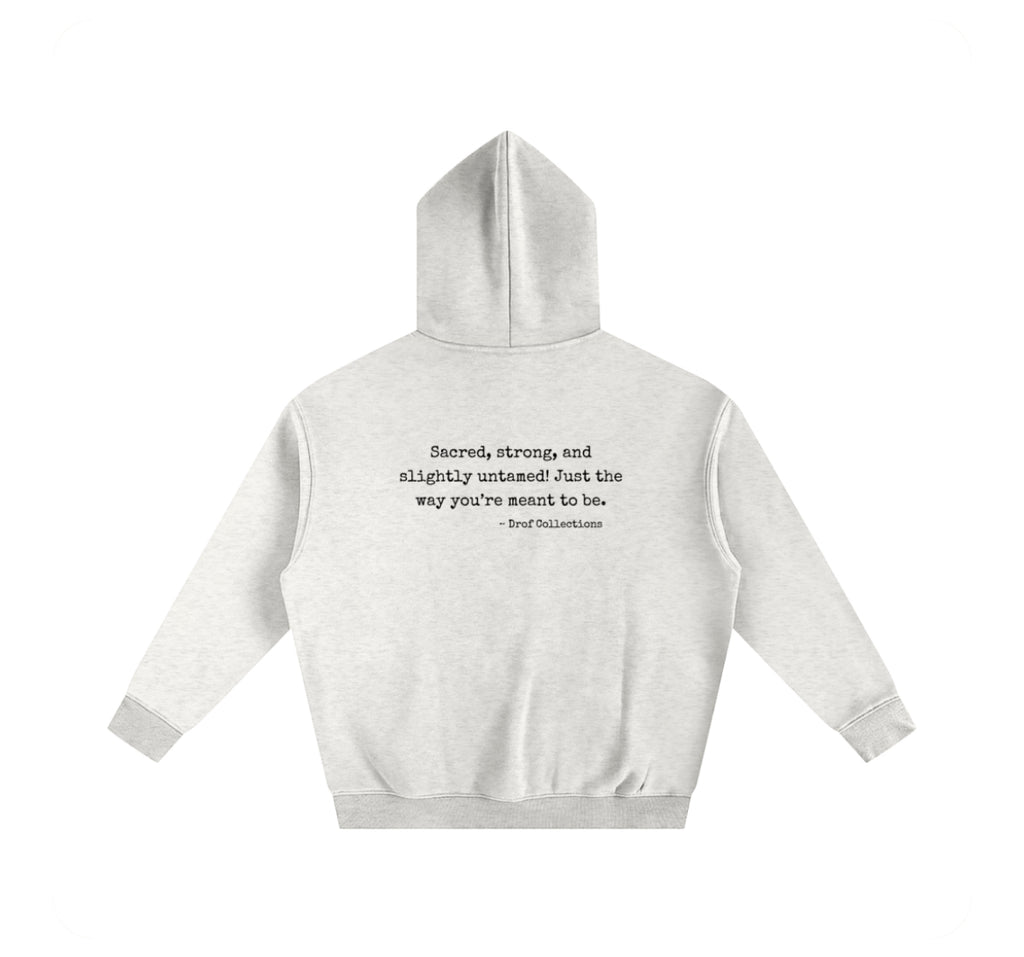 Oversize Drof Collections Fleeced Hoodie - Quote