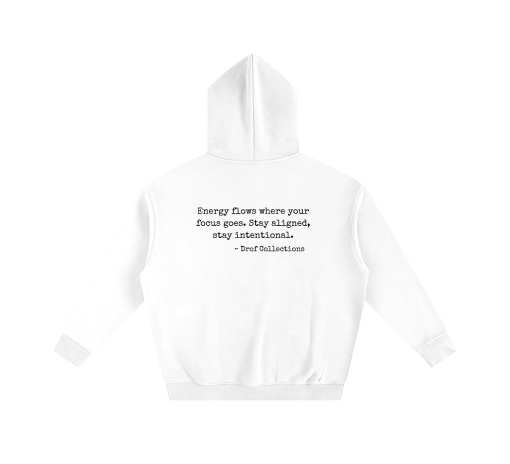 Oversize Drof Collections Fleeced Hoodie - Quote